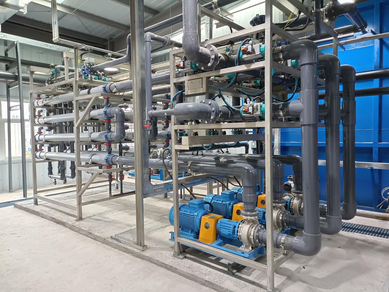 40 m3/h coking wastewater PEK tubular membrane softening system