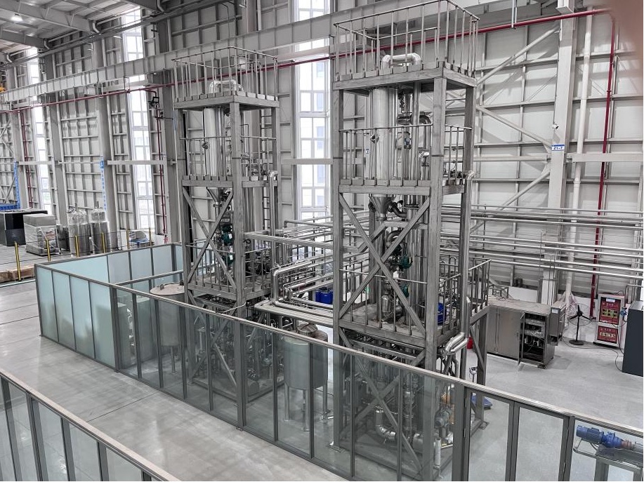 Installed continuous pilot system for salt lake brine and ore leachate validation